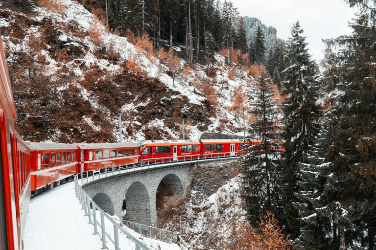 Rocosas en tren